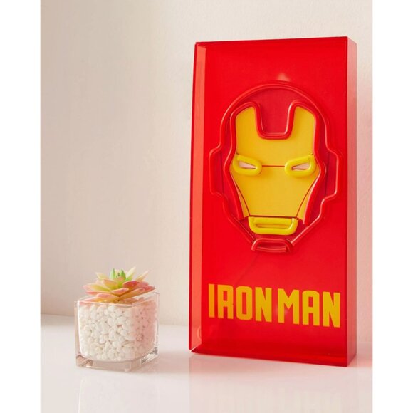 Marvel Avengers Iron Man Neon LED Lamp Table Decor NIB Idea Nuova - Picture 4 of 8